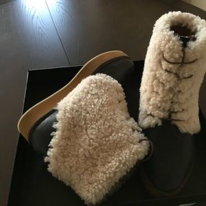 Leather & Shearling Boot